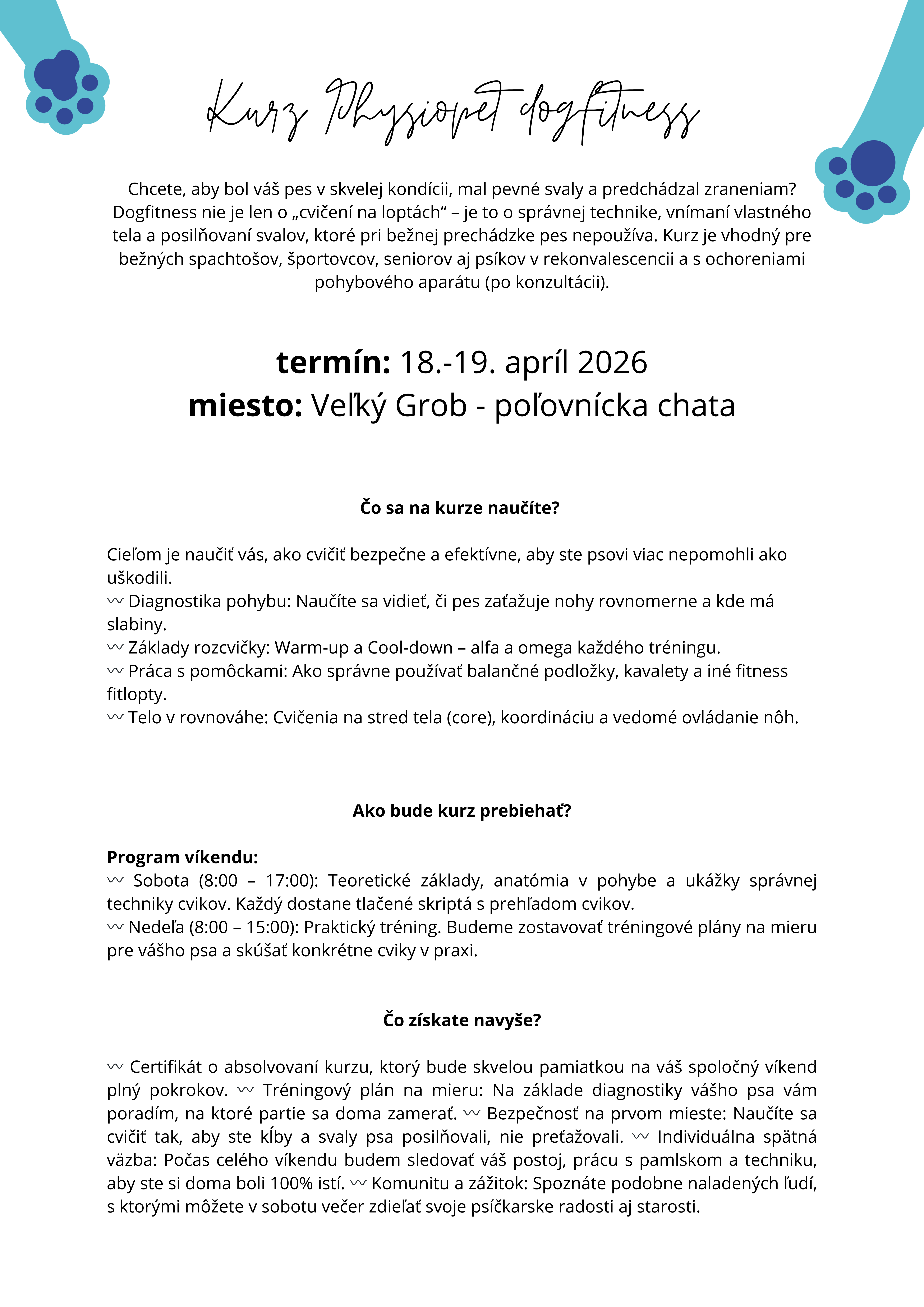 Kurz PHYSIOPET dogfitness